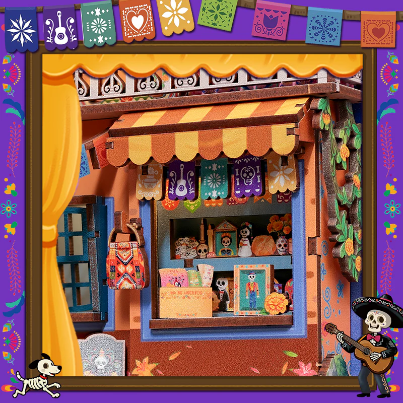 CUTEBEE DIY Book Nook Kit | Plaza de los Muertos BJAA405