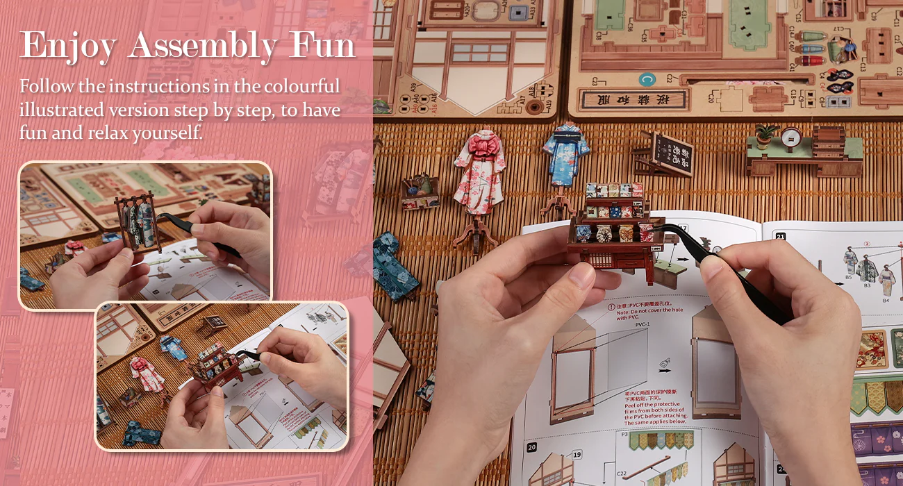 Sakura o kimono shop | CUTEBEE DIY Miniature House | CWGC223