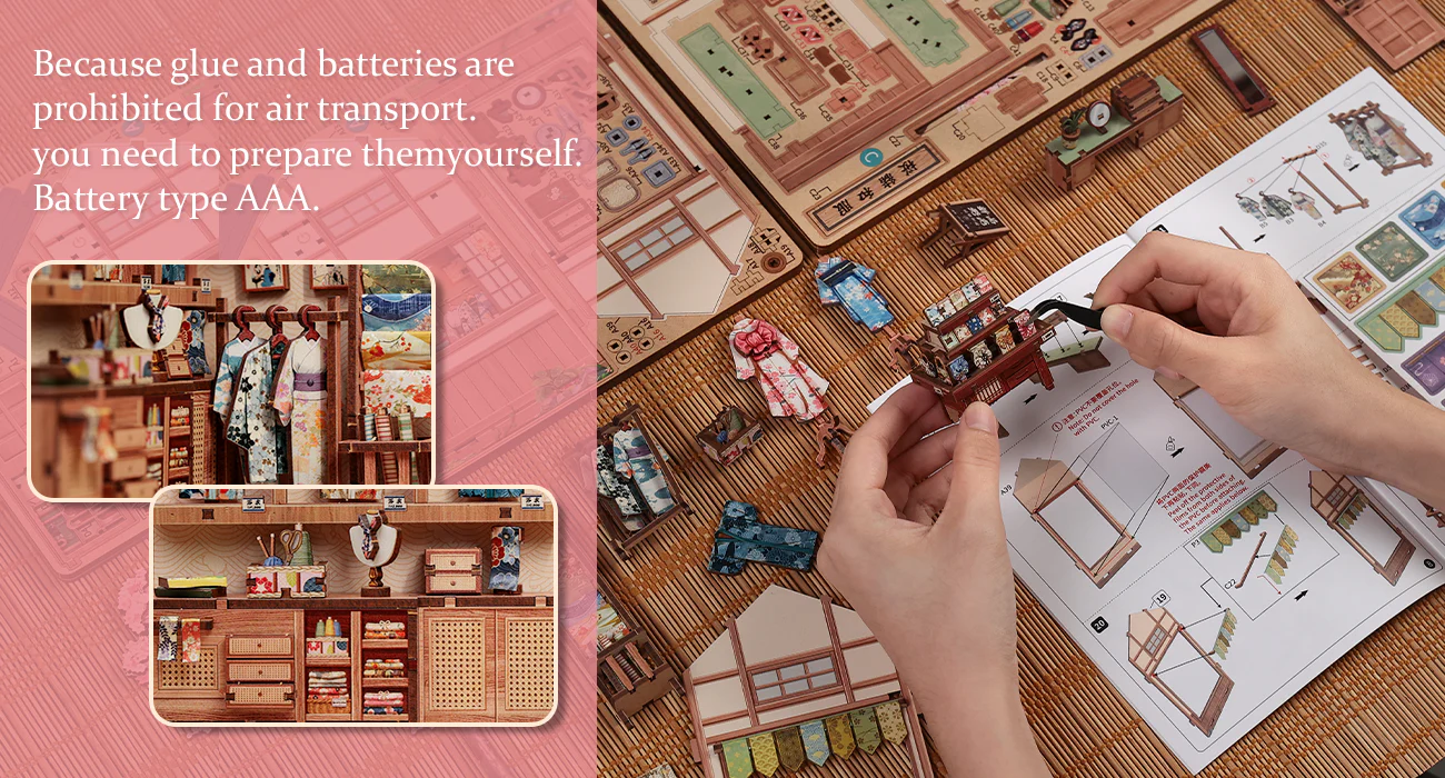 Sakura o kimono shop | CUTEBEE DIY Miniature House | CWGC223