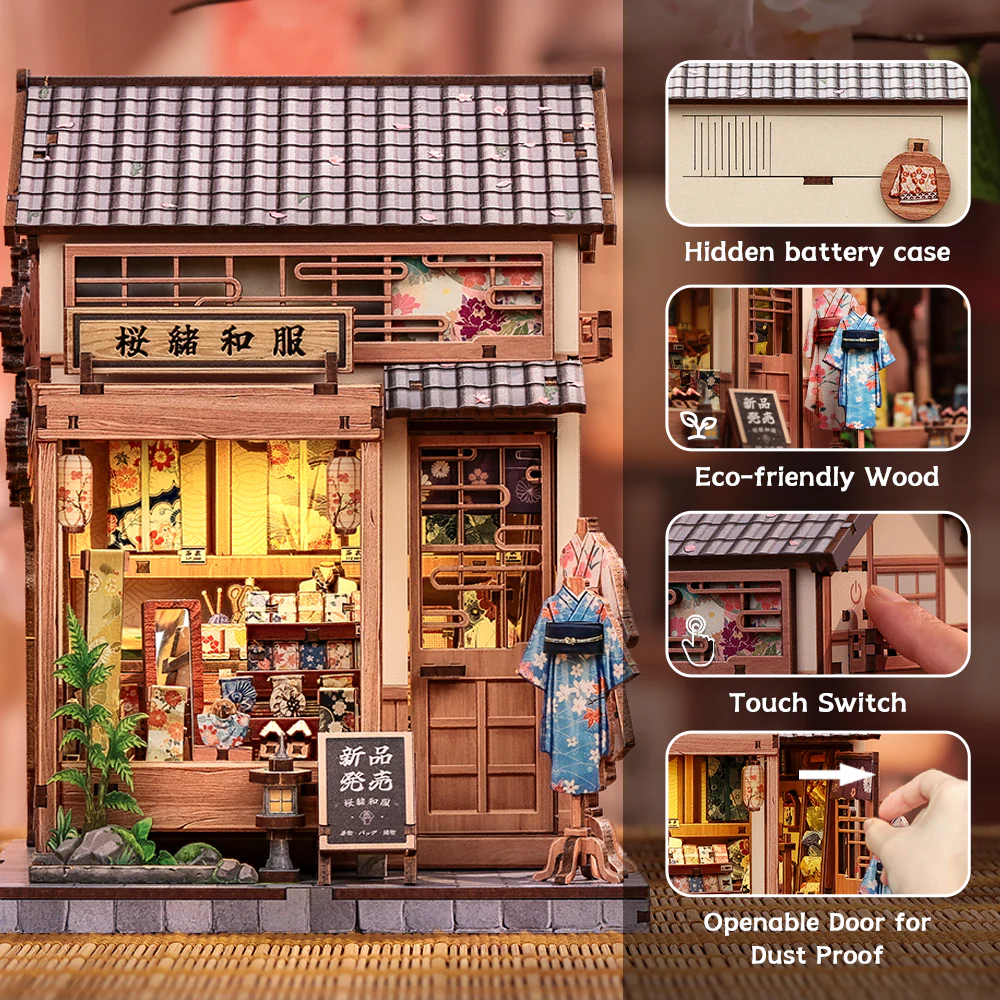 Sakura o kimono shop | CUTEBEE DIY Miniature House | CWGC223
