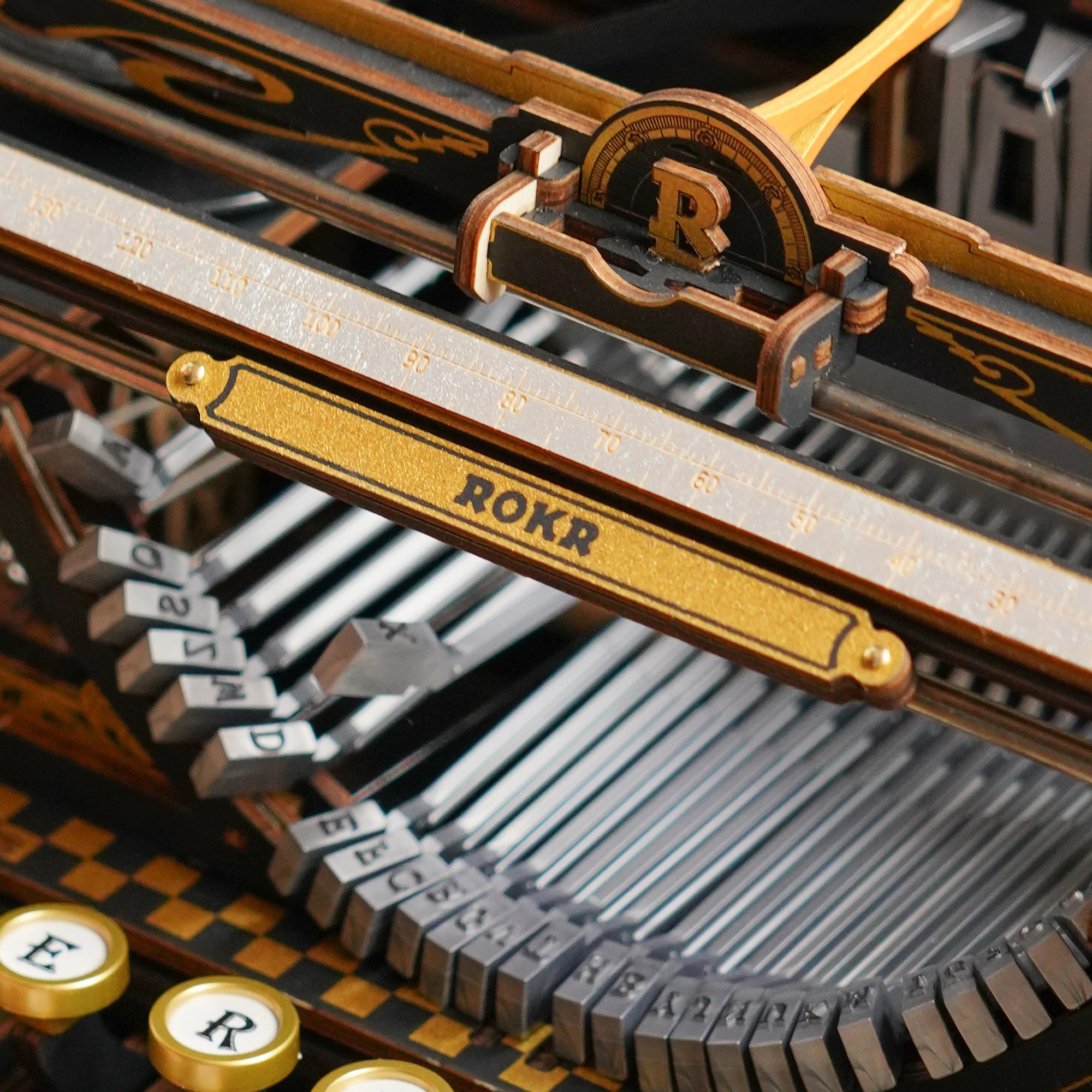 ROKR Mechanical Typewriter Wooden 3D Puzzle LK703