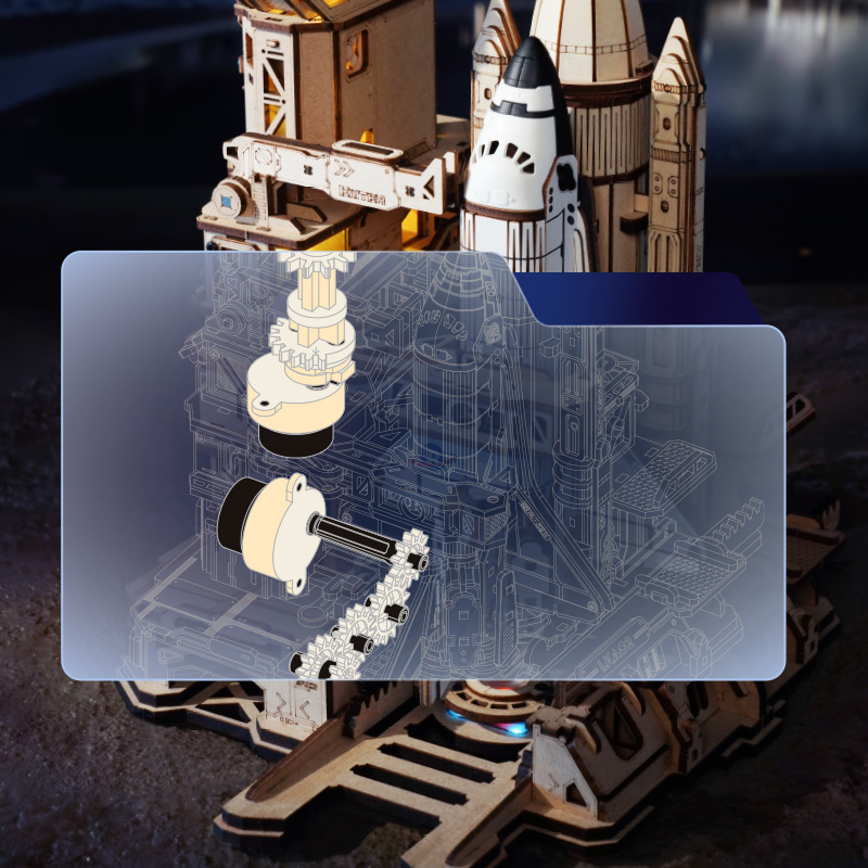 ROKR Space Shuttle 3D Wooden Puzzle LKA02
