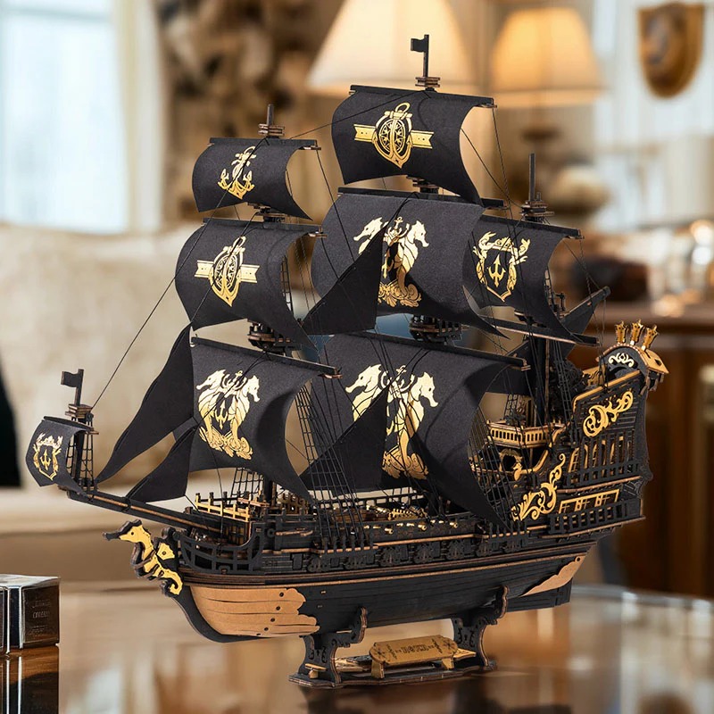 ROKR The Seahorse Barque 3D Wooden Puzzle MCB02