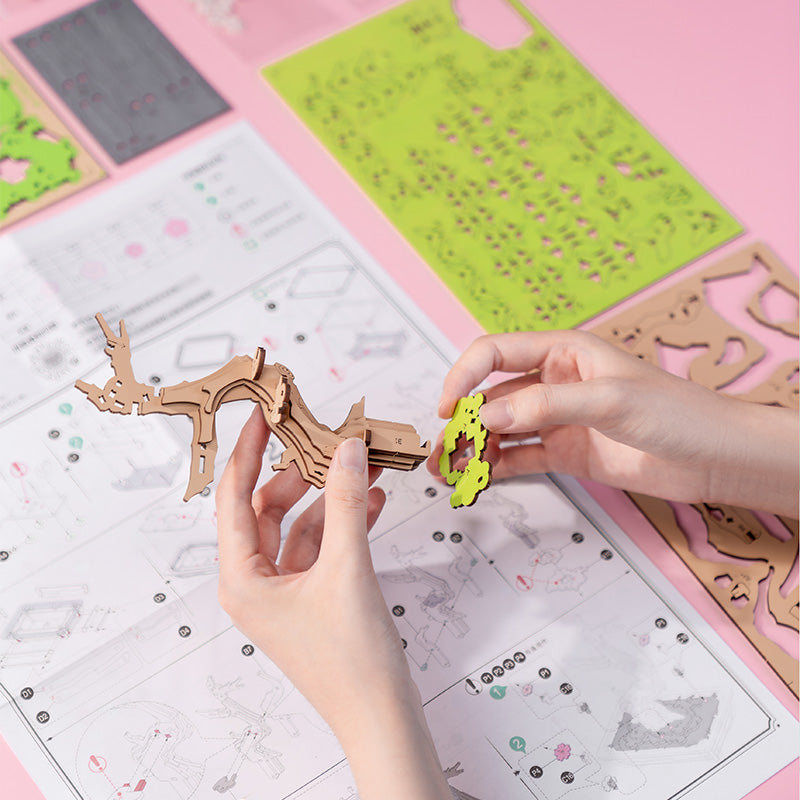 Rolife Sakura Bonsai DIY Wooden 3D Puzzle TG415