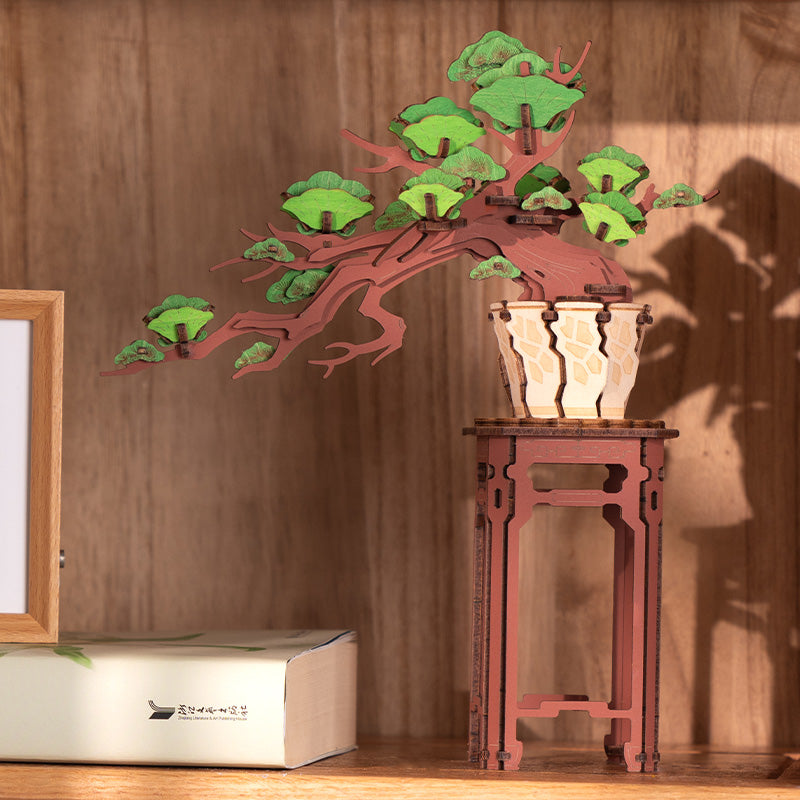 Rolife Evergreen Pine Bonsai DIY Wooden 3D Puzzle TG510